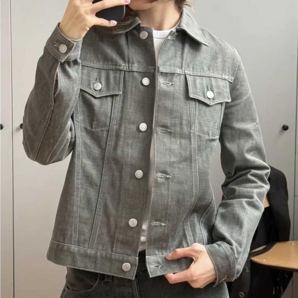 Helmut Lang Vintage 1999 Classic Grey Denim Jacket